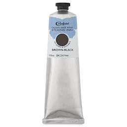 Cranfield Caligo Safe Wash Etching Ink - Brown Black, 150 ml Tube