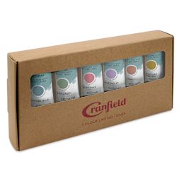 Cranfield Caligo Safe Wash Relief Ink - Set of 6, Soft Shades, 75 ml tubes, at an angle