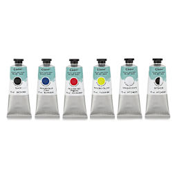 Cranfield Caligo Safe Wash Relief Ink - Set of 6, Assorted Colors, 75 ml, Tubes
