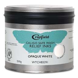 Cranfield Caligo Safe Wash Relief Ink - Opaque White, 500 g
