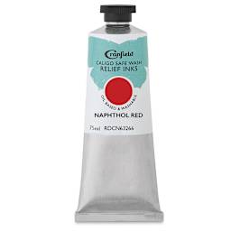 Cranfield Caligo Safe Wash Relief Ink - Naphthol Red, 75 ml
