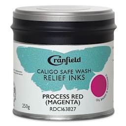 Cranfield Caligo Safe Wash Relief Ink - Process Red (Magenta), 250 g