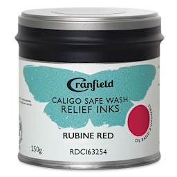 Cranfield Caligo Safe Wash Relief Ink - Rubine Red, 250 g