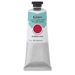Cranfield Caligo Safe Wash Relief Ink - Rubine Red, 75 ml