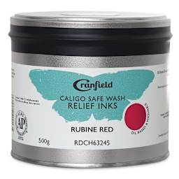 Cranfield Caligo Safe Wash Relief Ink - Rubine Red, 500 g