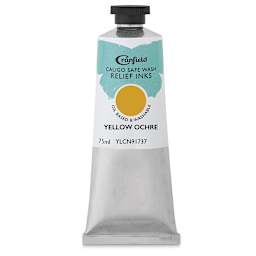 Cranfield Caligo Safe Wash Relief Ink - Yellow Ochre, 75 ml