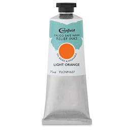 Cranfield Caligo Safe Wash Relief Ink - Light Orange, 75 ml
