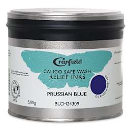 Caligo Safe Wash Relief Ink - Prussian Blue, 500 g, Jar