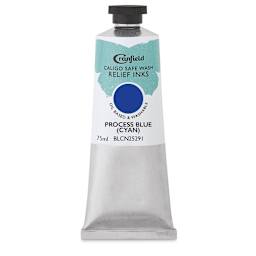 Cranfield Caligo Safe Wash Relief Ink - Process Blue (Cyan), 75 ml