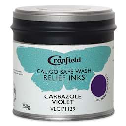 Cranfield Caligo Safe Wash Relief Ink - Carbazole Violet, 250 g