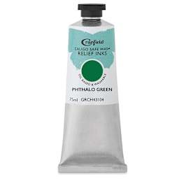Cranfield Caligo Safe Wash Relief Ink - Phthalo Green, 75 ml