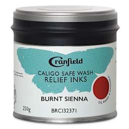 Cranfield Caligo Safe Wash Relief Ink - Burnt Sienna Hue, 250 g
