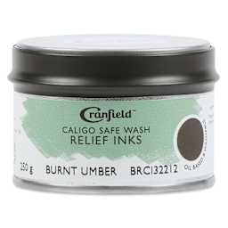 Cranfield Caligo Safe Wash Relief Ink - Burnt Umber, 250 g