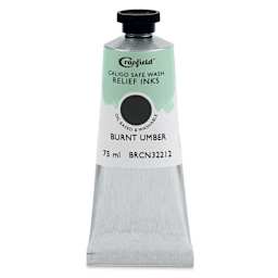 Cranfield Caligo Safe Wash Relief Ink - Burnt Umber, 75 ml