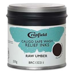 Cranfield Caligo Safe Wash Relief Ink - Raw Umber (Hue), 250 g