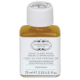 Charbonnel Water Washable Printing Ink Oil - 75 ml, front of bottle