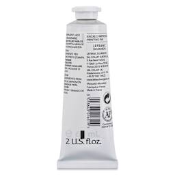 Charbonnel Water Washable Printing Ink Extender, back of tube