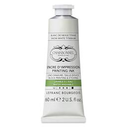Charbonnel Water Washable Printing Ink - Snow White Titanium, 60 ml