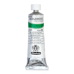 Schmincke Aqua Linoprint Ink - Permanent Green, 35 ml - front