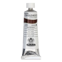 Schmincke Aqua Linoprint Ink - Sepia Brown, 35 ml - front