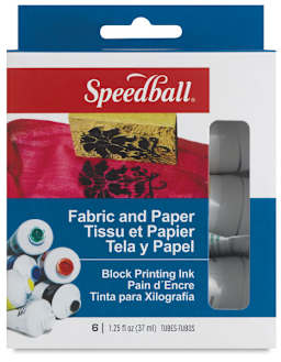 Fabric and Paper Block Printing Ink Set