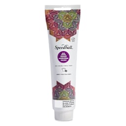 Speedball Fabric and Paper Block Printing Ink - Opaque White, 5 oz