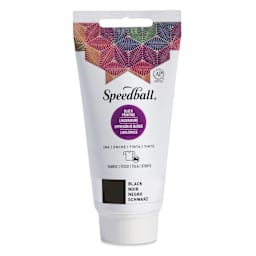 Speedball Fabric and Paper Block Printing Ink - Black, 2.5 oz