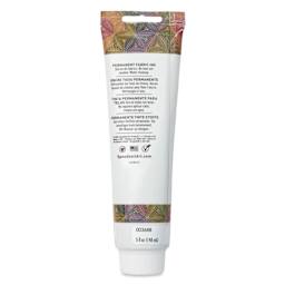 Speedball Fabric and Paper Block Printing Ink - Cornsilk, 5 oz, back of tube