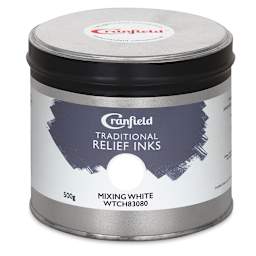 Cranfield Traditional Relief Ink - Mixing White, 500 g - front