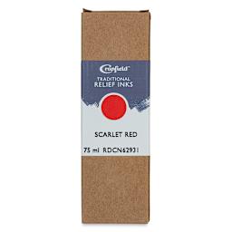 Cranfield Traditional Relief Ink - Scarlet Red, 75 ml - front of packaging