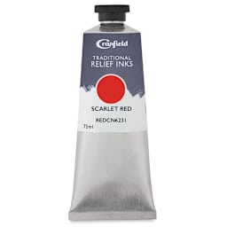 Cranfield Traditional Relief Ink - Scarlet Red, 75 ml