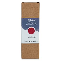 Cranfield Traditional Relief Ink - Crimson, 75 ml - front of packaging