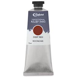Cranfield Traditional Relief Ink - Deep Red, 75 ml