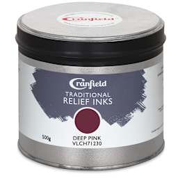Cranfield Traditional Relief Ink - Deep Pink, 500 g