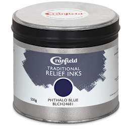 Cranfield Traditional Relief Ink - Phthalo Blue, 500 g