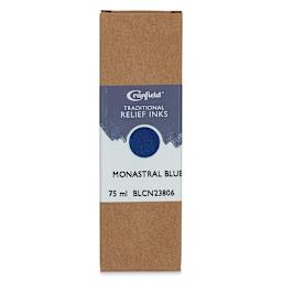 Cranfield Traditional Relief Ink - Monastral Blue, 75 ml - front of packaging
