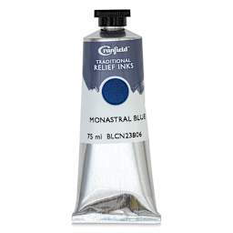 Cranfield Traditional Relief Ink - Monastral Blue, 75 ml - front
