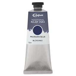 Cranfield Traditional Relief Ink - Prussian Blue, 75 ml