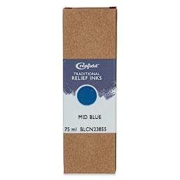 Cranfield Traditional Relief Ink - Mid Blue, 75 ml - front of packaging