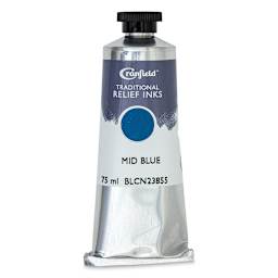 Cranfield Traditional Relief Ink - Mid Blue, 75 ml - front