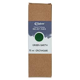 Cranfield Traditional Relief Ink - Green Earth, 75 ml - front of packaging