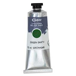 Cranfield Traditional Relief Ink - Green Earth, 75 ml - front