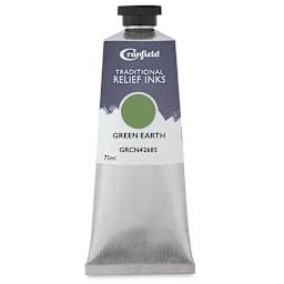 Cranfield Traditional Relief Ink - Green Earth, 75 ml