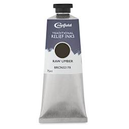 Cranfield Traditional Relief Ink - Raw Umber, 75 ml