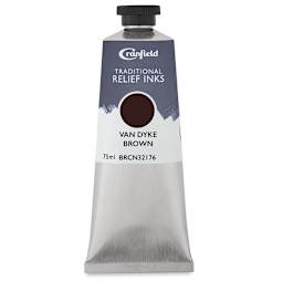 Cranfield Traditional Relief Ink - Van Dyke Brown, 75 ml
