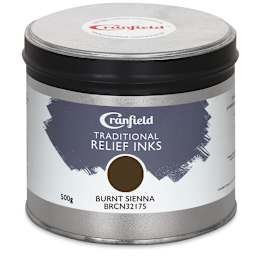 Cranfield Traditional Relief Ink - Burnt Sienna, 500 g