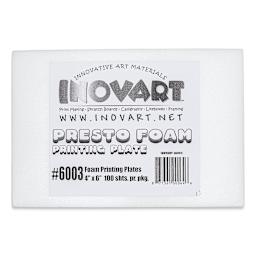 Inovart Printfoam for Block Printing - Pkg of 100, 4" x 6" - front of packaging