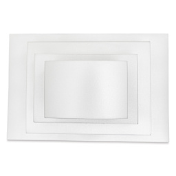 Inovart Printfoam for Block Printing - Class Pack, 4 Assorted Sizes - one of each, top view