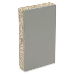 Blick Battleship Gray Linoleum - Block, 3" x 5", Mounted - upright