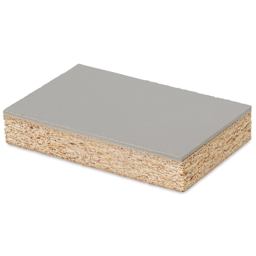 Blick Battleship Gray Linoleum - Block, 3" x 5", Mounted, flat